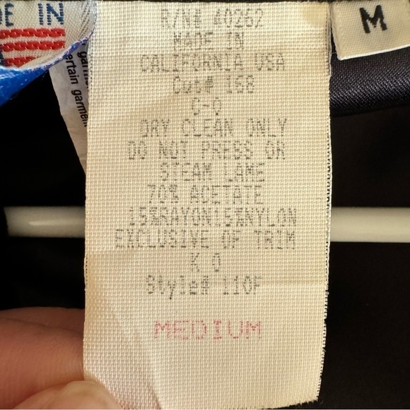 Vintage Karen Okada For David Howard Iridescent Velvet Waterfall Coatigan Med - Picture 10 of 10